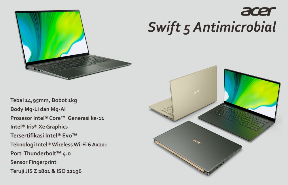 Acer Swift 5 Antimicrobial 