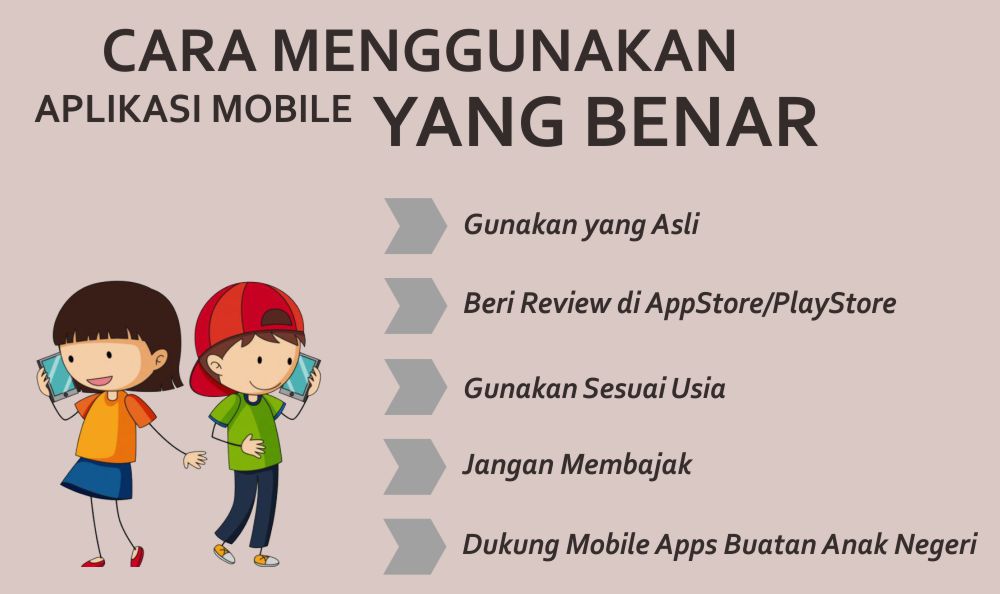 cara menggunakan aplikasi mobile