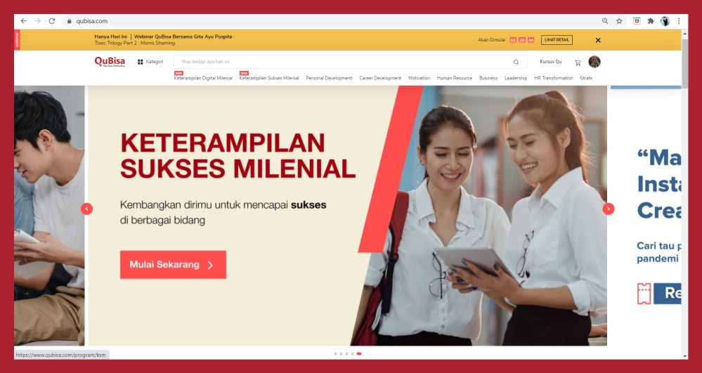 Platform belajar online Indonesia