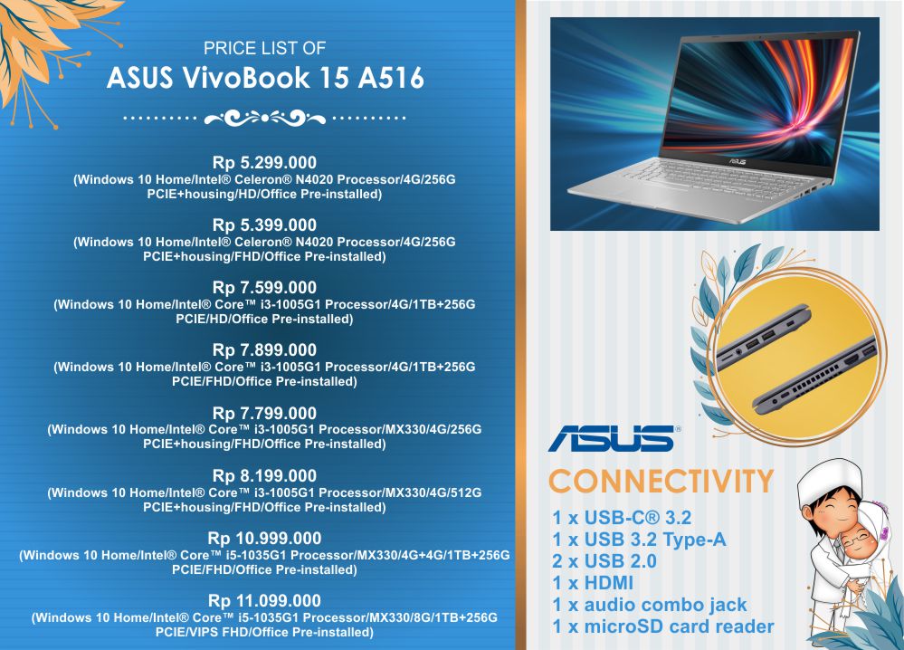 harga ASUS VivoBook 15 A516